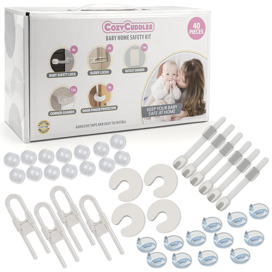 CozyCuddles Baby Proofing Kit Complete Essential Child Toddler Safety (40 Pieces)